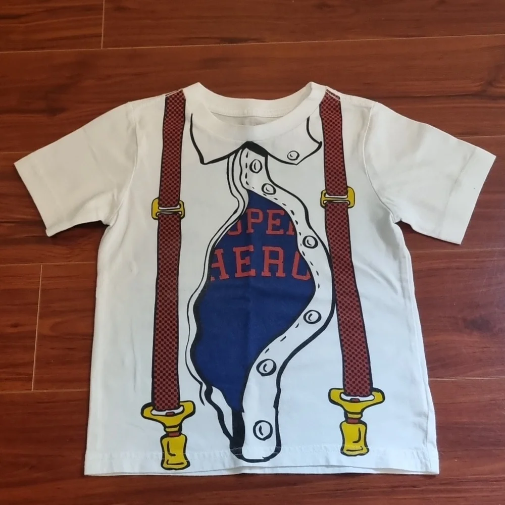 The Children's Place Graphic T-Shirt White Size 3T
